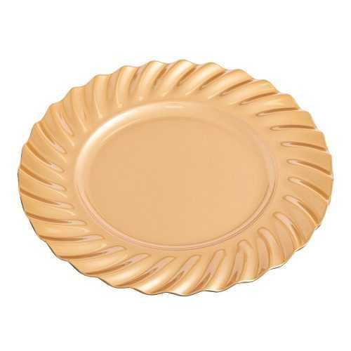 Aranyszínű szervírozó tányér ø 33 cm - Unimasa