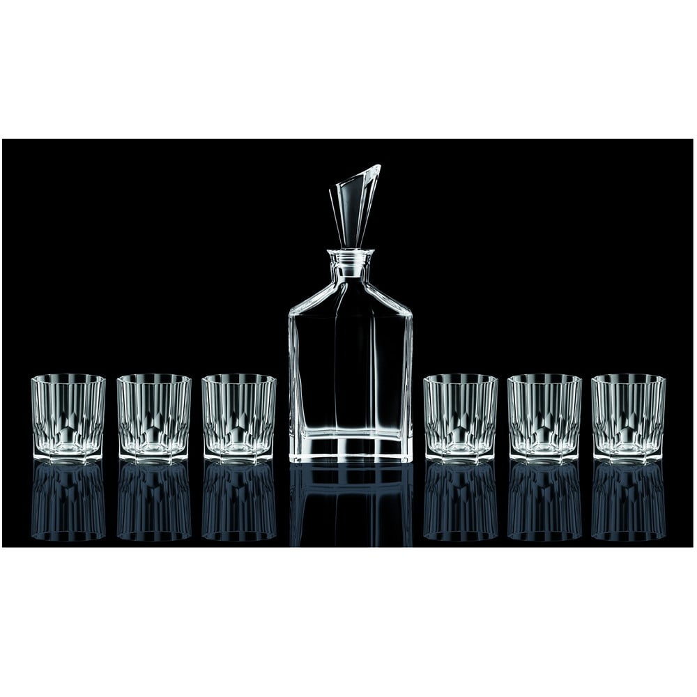 Aspen Whisky Set 6 db kristályüveg whiskys pohár és 1db whiskys üveg - Nachtmann