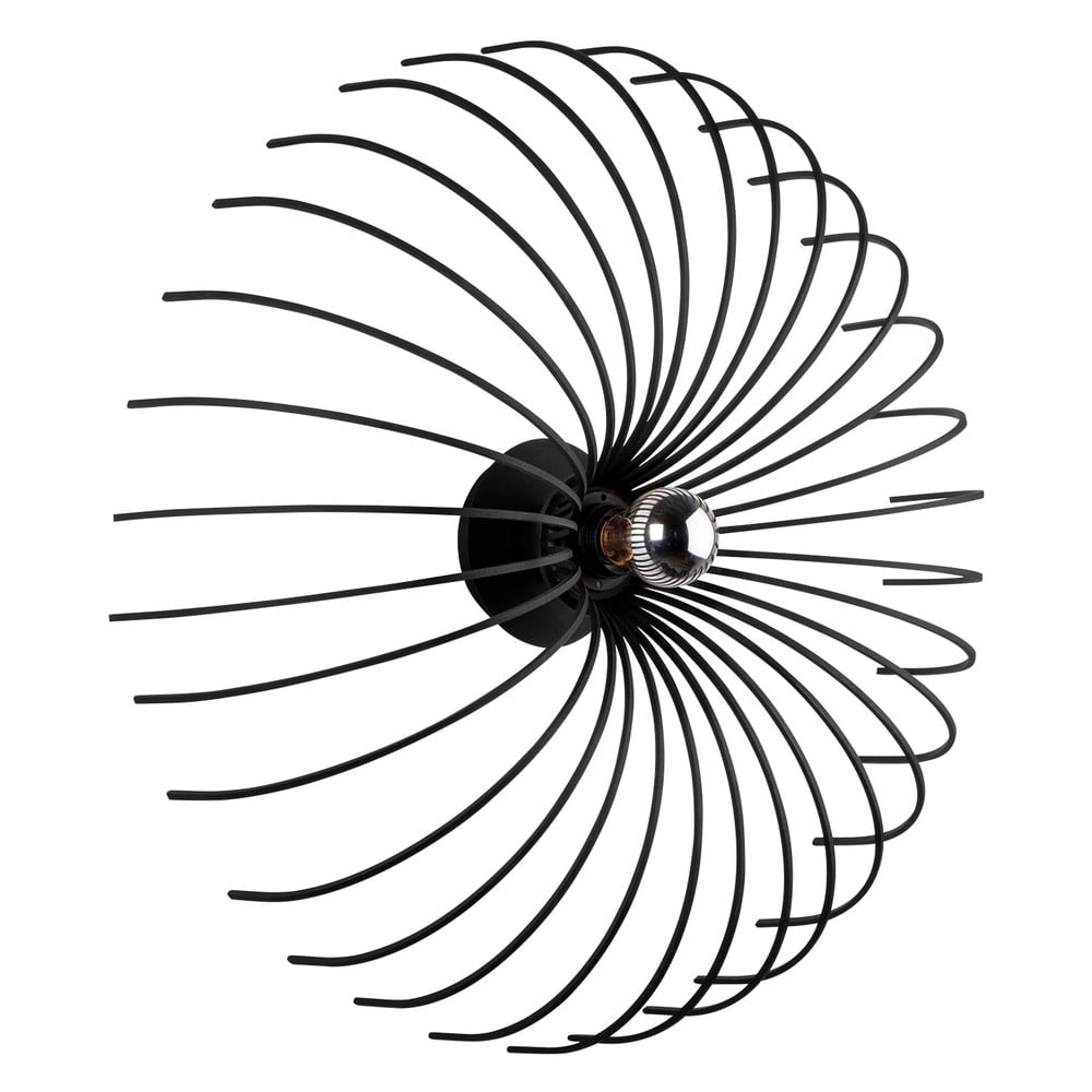 Aspendos fekete falilámpa