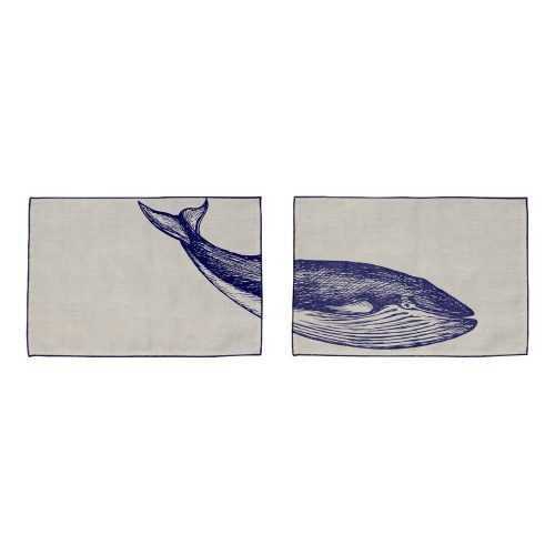 Blue Whale 2 db lenvászon tányéralátét