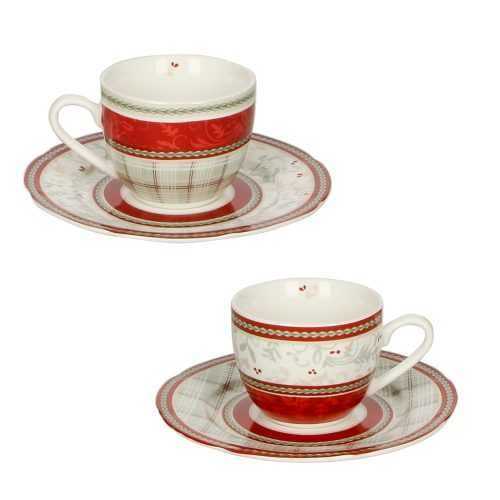 Caffe Connubio 2 db porcelán csésze és csészealj - Brandani