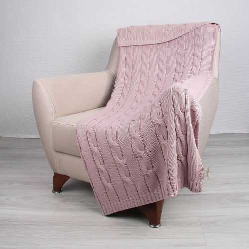 Couture rózsaszín pamut ágytakaró