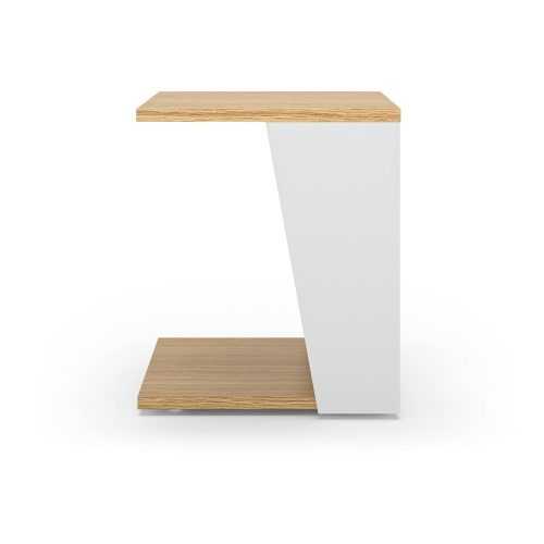 Dohányzóasztal tölgyfa asztallappal 40x40 cm Albi - TemaHome