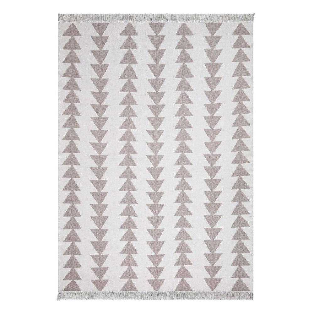 Duo fehér-bézs pamut szőnyeg