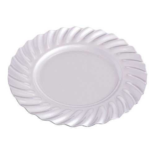 Ezüstszínű szervírozó tányér ø 33 cm - Unimasa