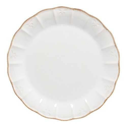 Fehér agyagkerámia szervírozó tányér