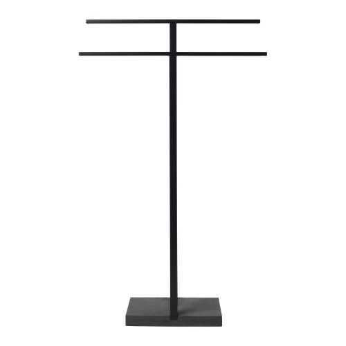 Fekete fém törölközőtartó