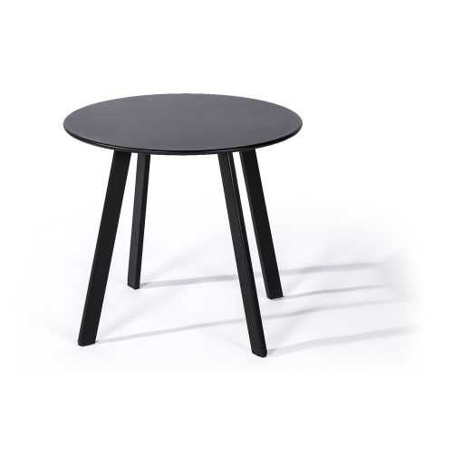 Full Steel fekete kerti asztal