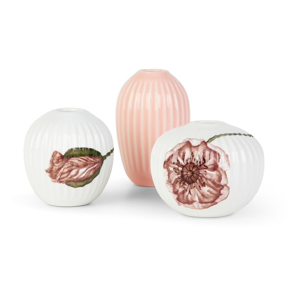 Hammershøi Poppy 3 db mini porcelán váza - Kähler Design