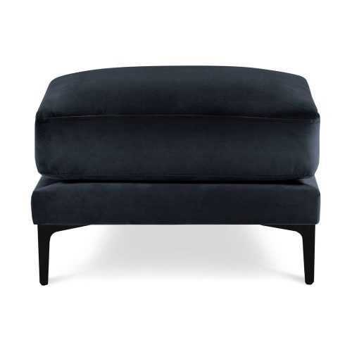 Harmony sötétkék bársony lábtartó - Kooko Home