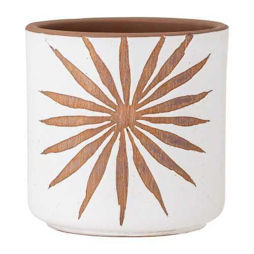 Idris fehér terrakotta kaspó