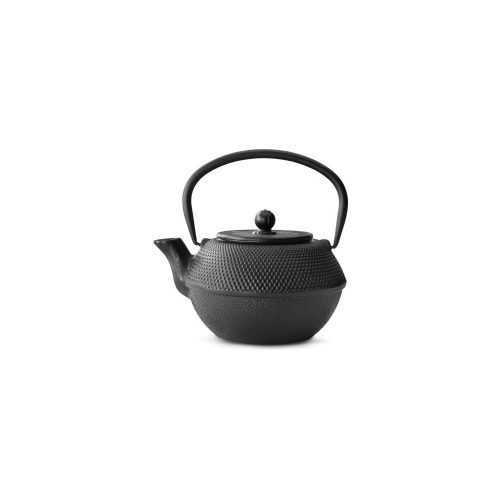 Jang fekete öntöttvas teáskanna szűrővel