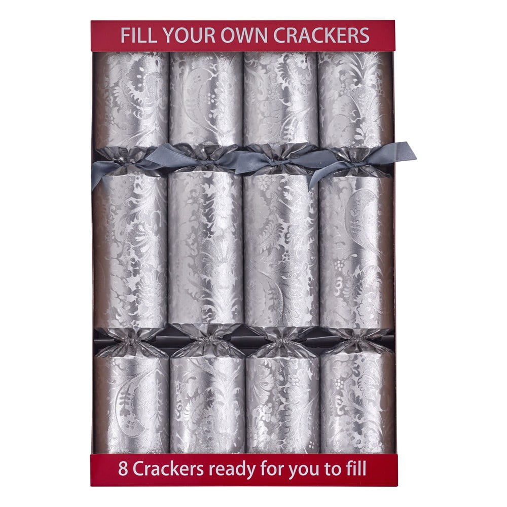 Karácsonyi cracker készlet 8 db-os Decadence Silver - Robin Reed