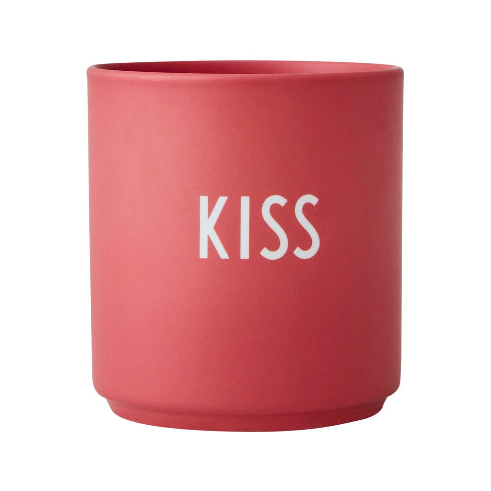 Kiss piros porcelánbögre