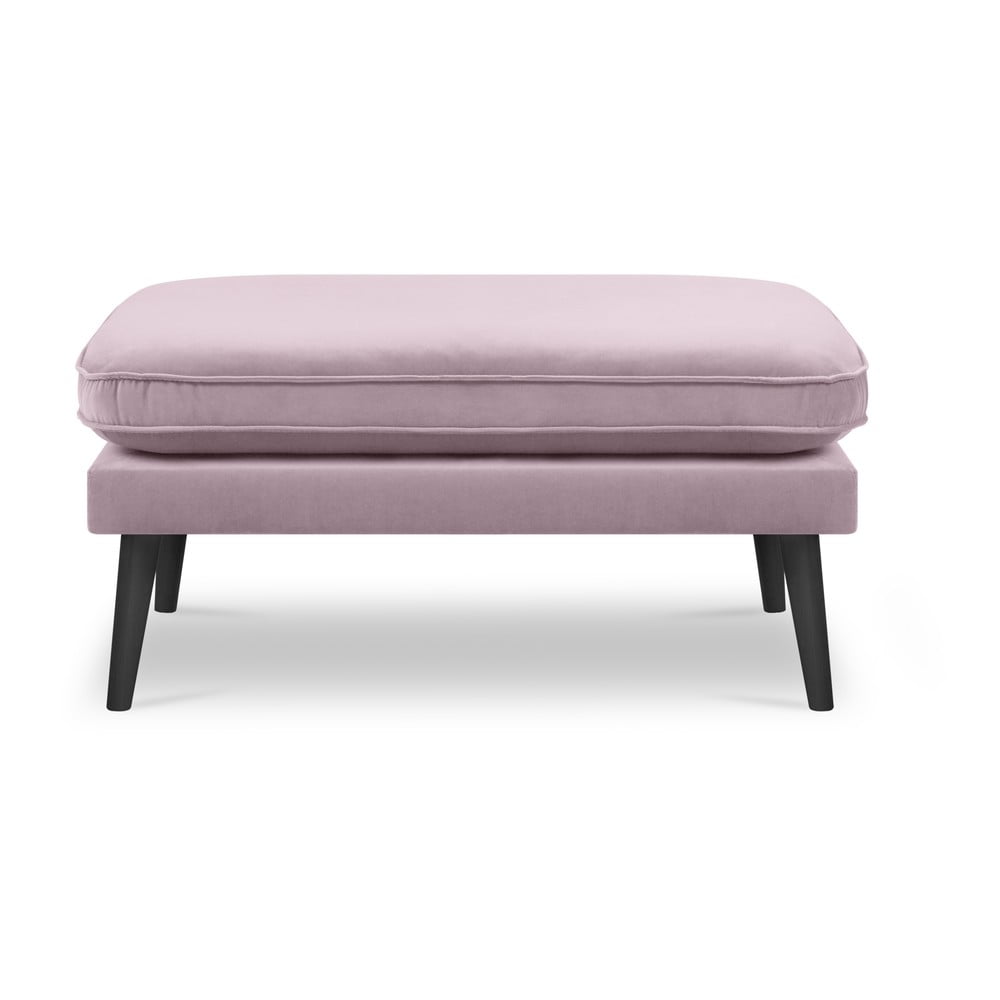 Lento világos rózsaszín bársony lábtartó - Kooko Home