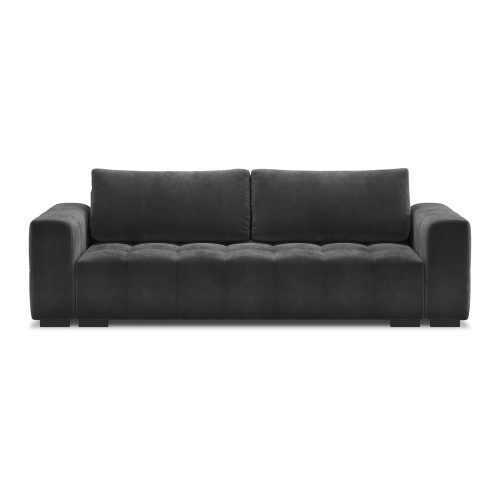 Luca sötétszürke kinyitható bársonykanapé - Milo Casa