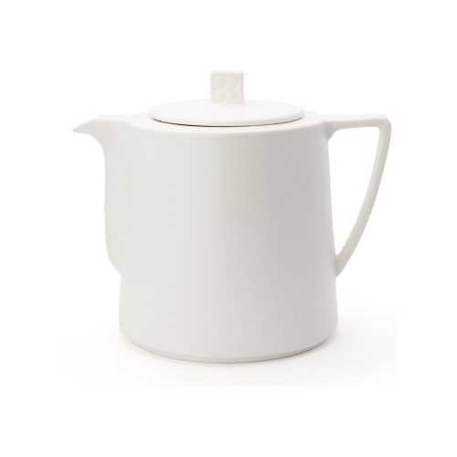 Lund fehér kerámia teáskanna szűrővel szálas teához