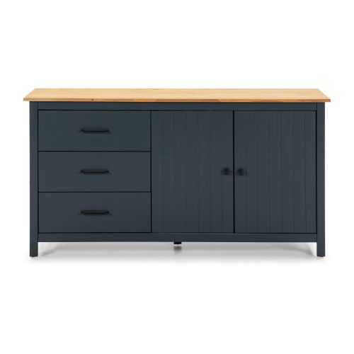 Miranda antracitszürke fa komód