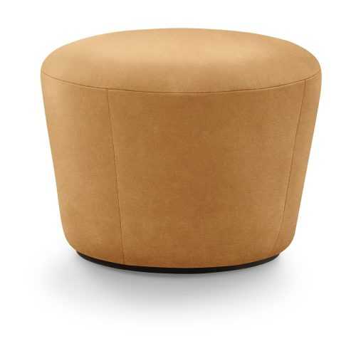 Naïve konyakbarna bőr puff