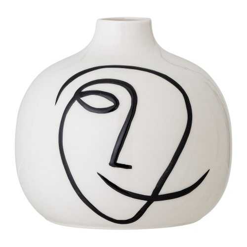 Norma fehér agyagkerámia váza