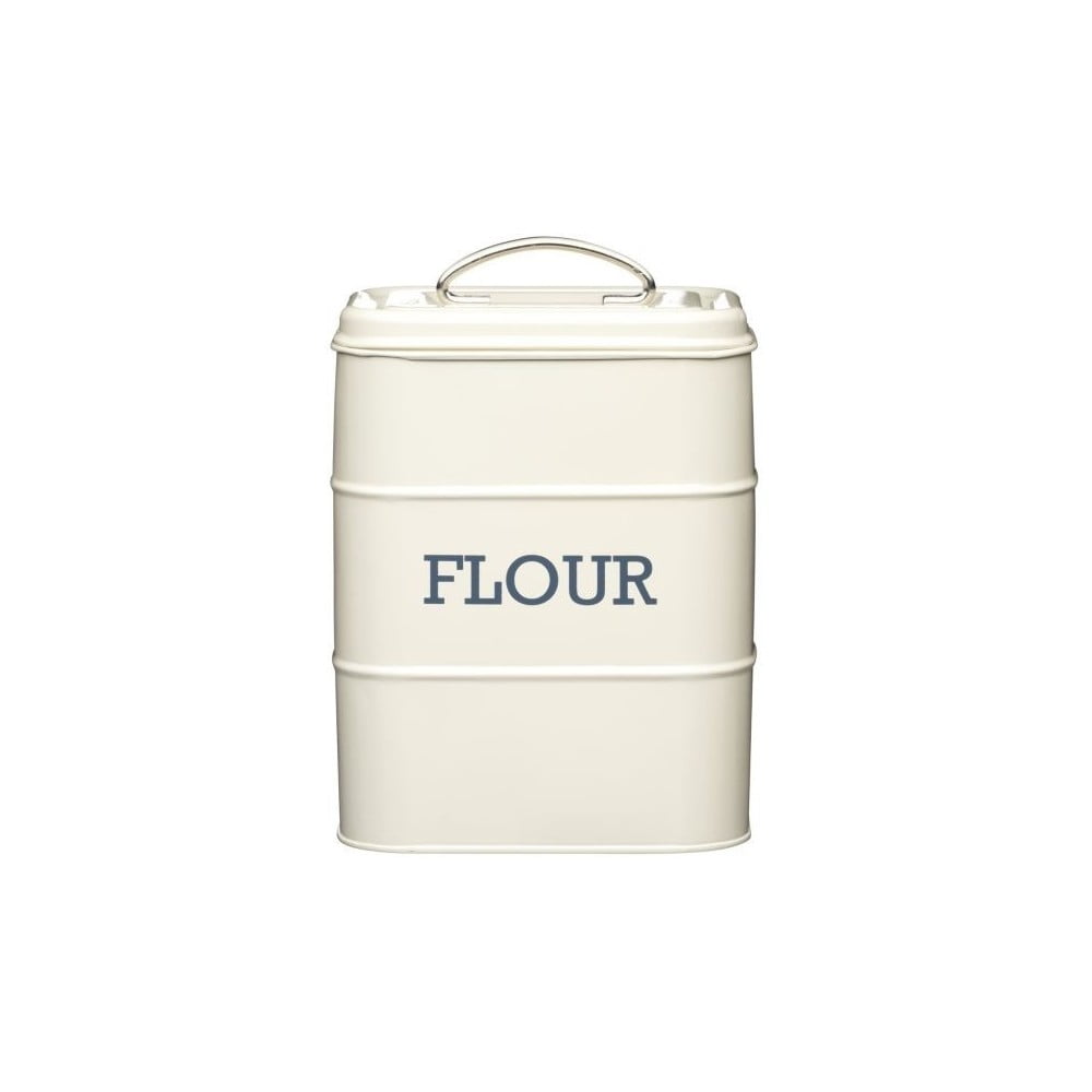 Nostalgia krémszínű liszttartó fémdoboz - Kitchen Craft