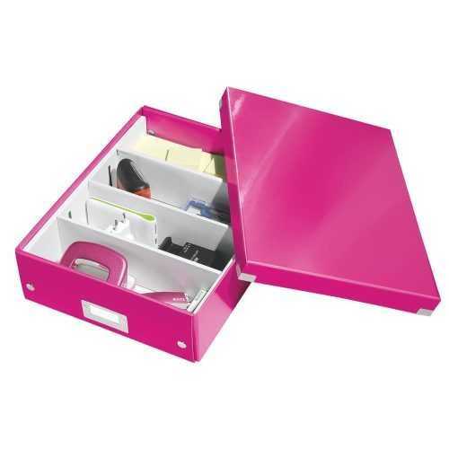 Office rózsaszín rendszerező doboz