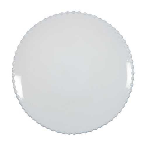 Pearl fehér agyagkerámia tányér