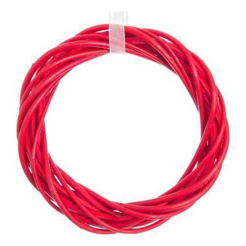Piros karácsonyi fonott koszorú ø 20 cm - Unimasa