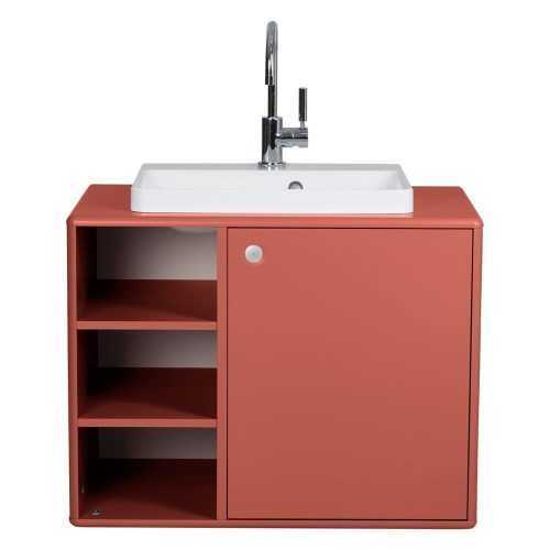 Piros szekrény a mosdókagyló alatt 80x62 cm Color Bath - Tom Tailor for Tenzo