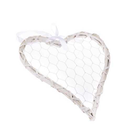 Rattano Heart Quatro függő szívalakú dekoráció - Dakls