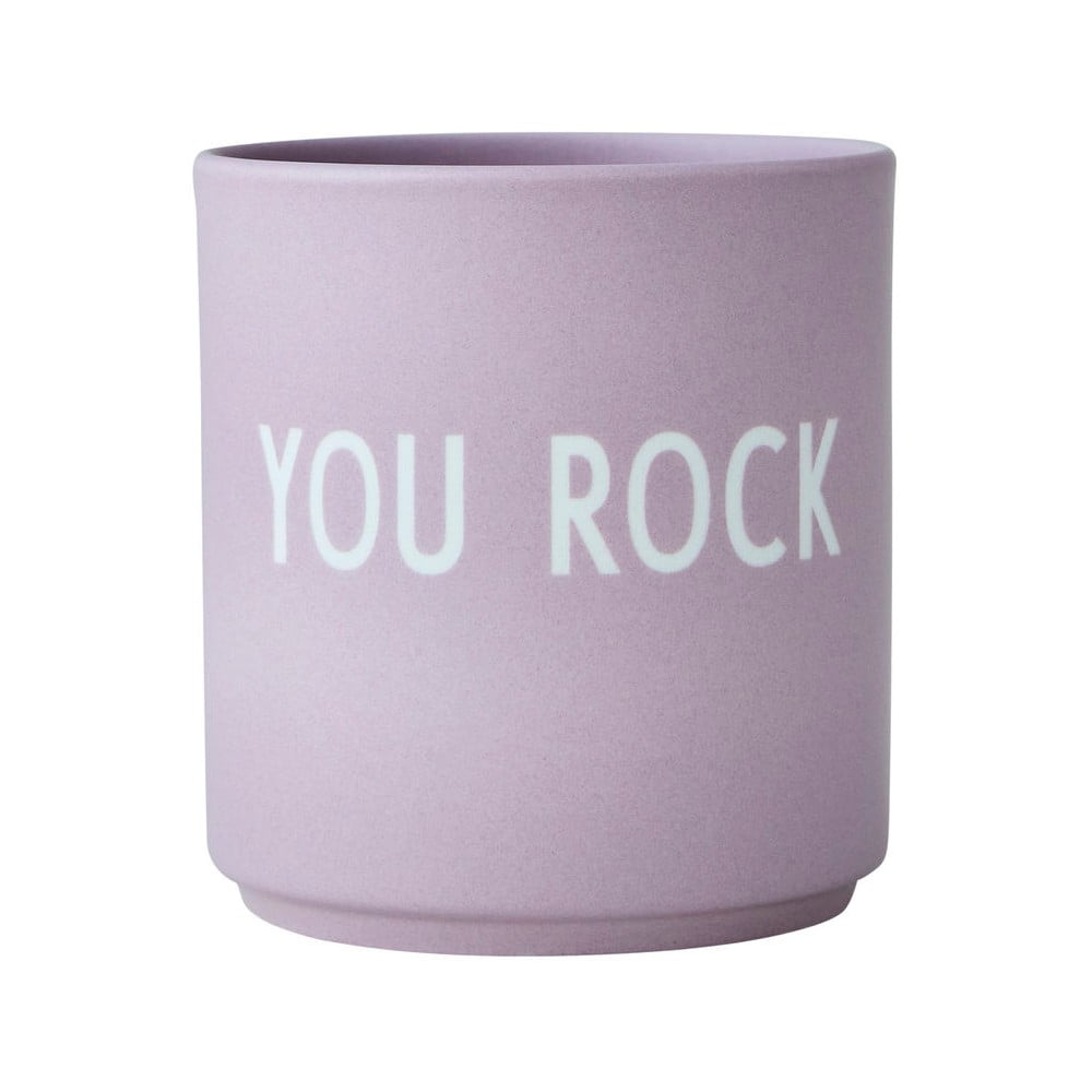 Rock lila porcelánbögre