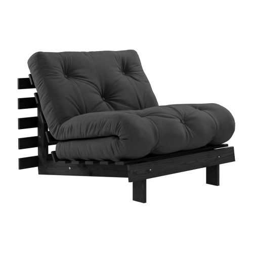 Roots Black/Dark Grey sötétszürke kinyitható fotel - Karup Design