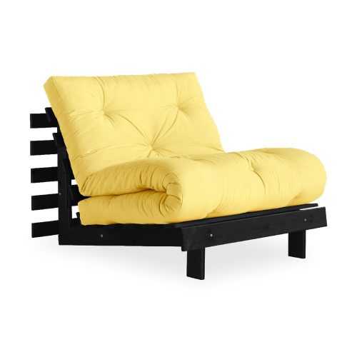 Roots Black/Yellow sárga kinyitható fotel - Karup Design