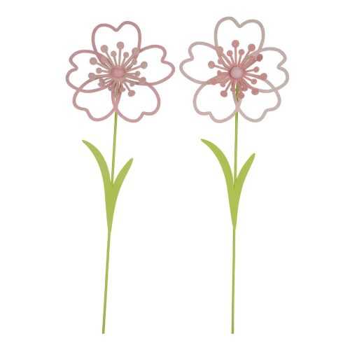 Rose 2 db virág dekoráció virágcserépbe