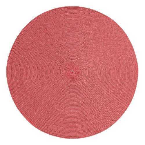 Round Chambray piros kerek tányéralátét