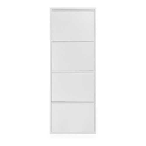 Rox fehér fém cipősszekrény 4 lenyitható fiókkal - Kave Home