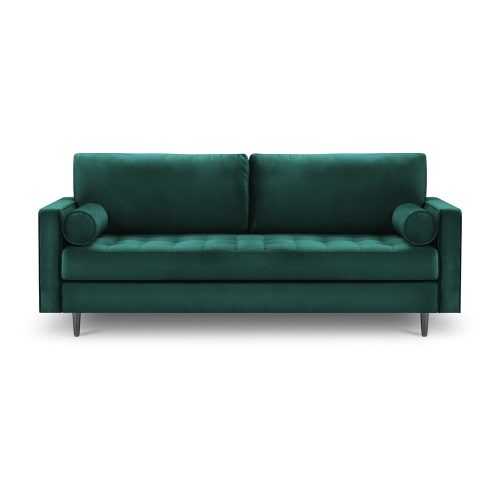 Santo olajzöld bársonykanapé