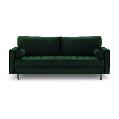 Santo zöld bársonykanapé