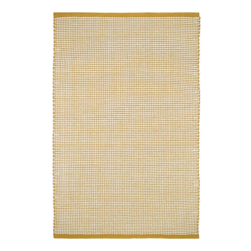Sárga gyapjúkeverék szőnyeg 170x110 cm Bergen - Nattiot