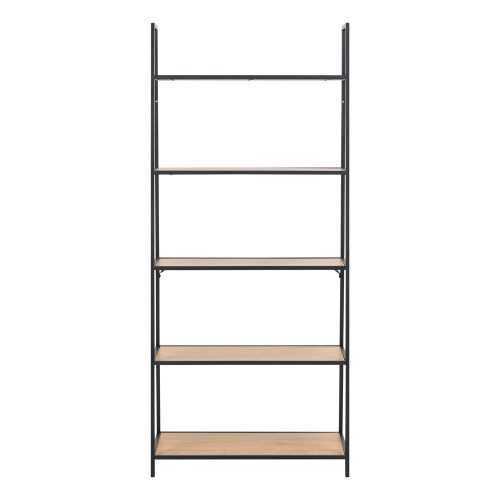 Seaford könyvespolc tölgy dekorral