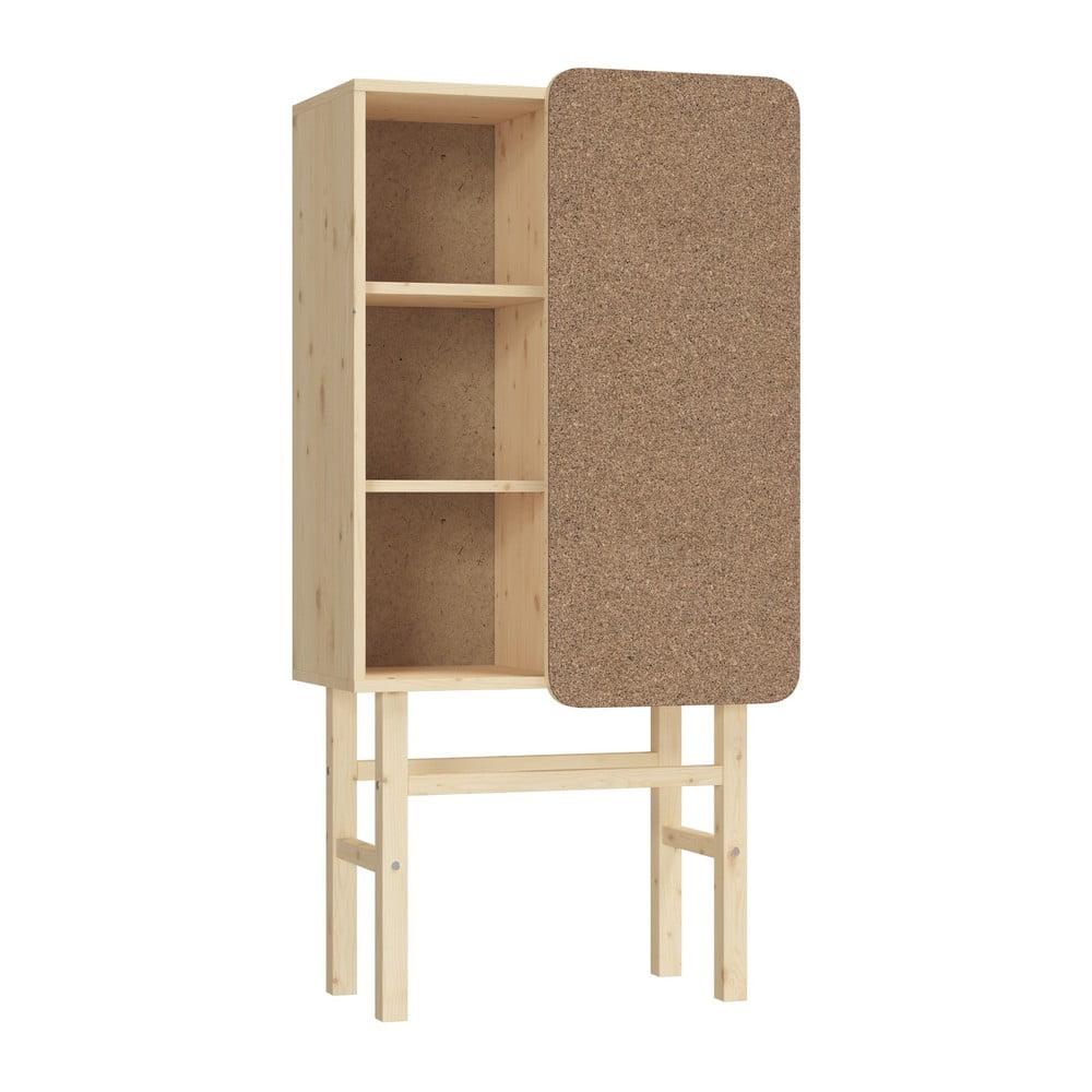 Slide borovi fenyő könyvespolc táblával - Karup Design