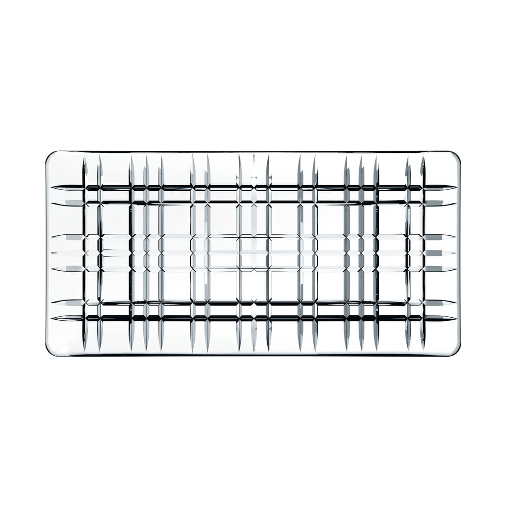 Square Plate kristályüveg szögletes tálca