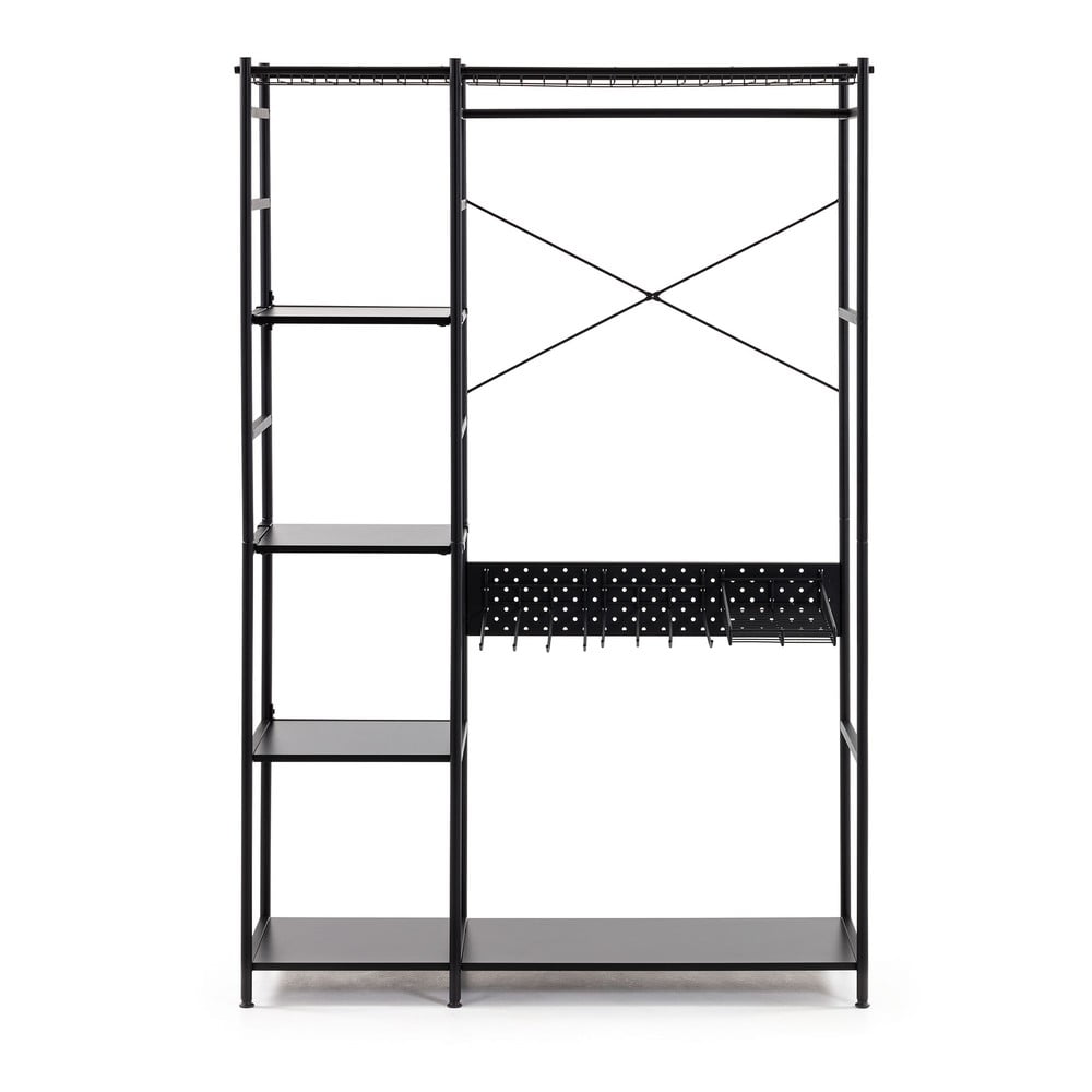 Storn fekete könyvespolc