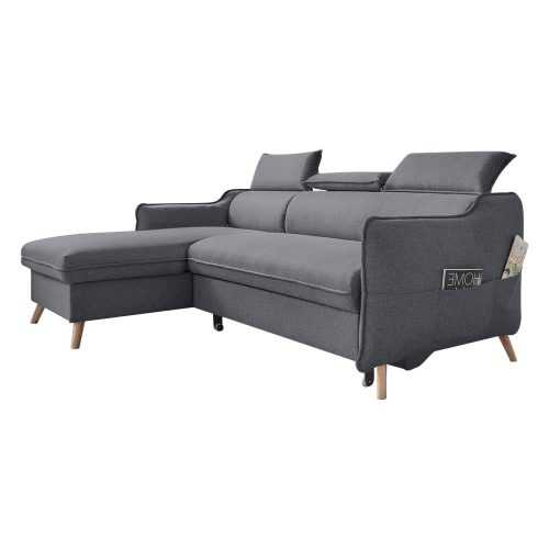 Sweet Harmony sötétszürke kinyitható sarokkanapé