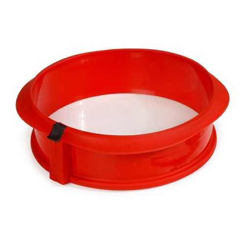 Szétnyitható piros szilikon tortasütő forma