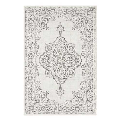 Tilos szürke-krémszínű kültéri szőnyeg