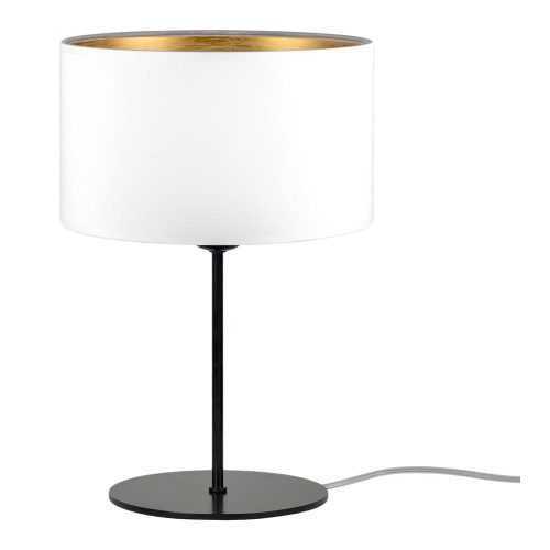 Tres S fehér asztali lámpa aranyszínű részletekkel