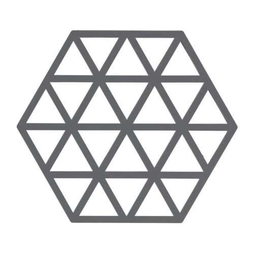 Triangles szürke szilikon edényalátét - Zone