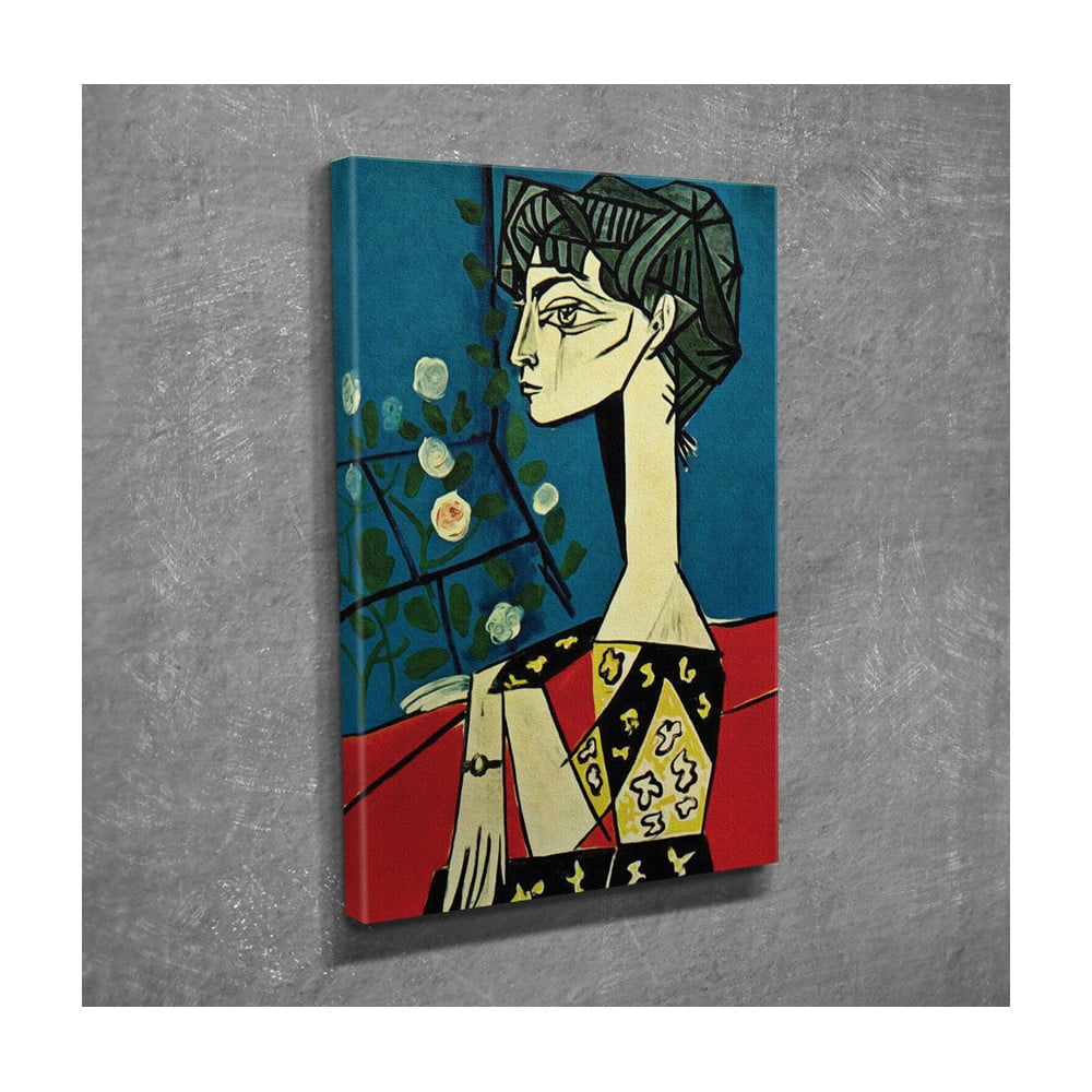 Vászon fali kép Pablo Picasso Jacqueline with Flowers másolat