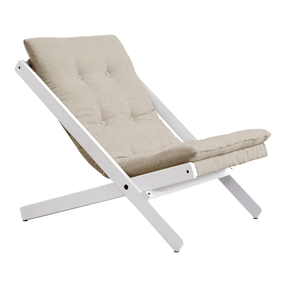 Vigilius Boogie/Linen összecsukható bükkfa fotel - Karup Design